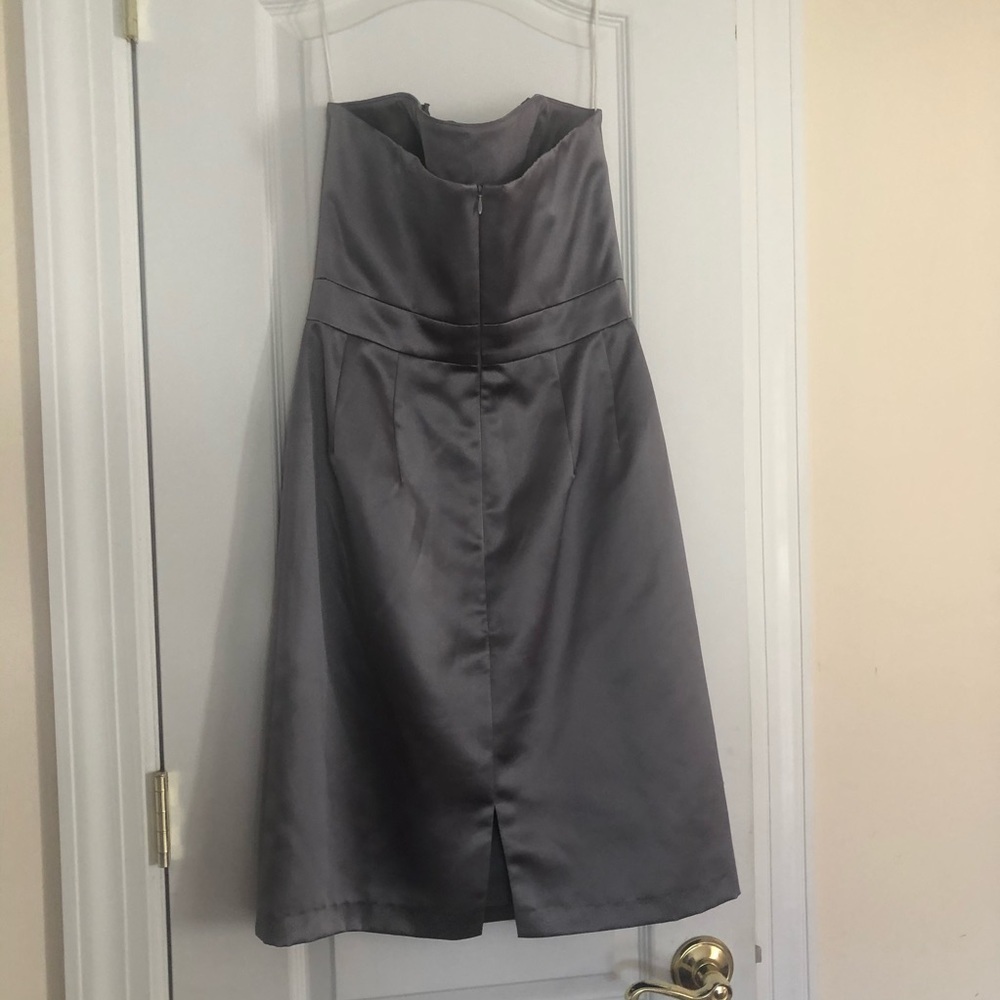 Dessy Collection Strapless Metallic Dress - Picture 2 of 5